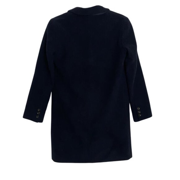 A.P.C. APC Rue Madame Paris Mens Wool Dark Navy Blue Peacoat Jacket Size XS - Picture 2 of 8